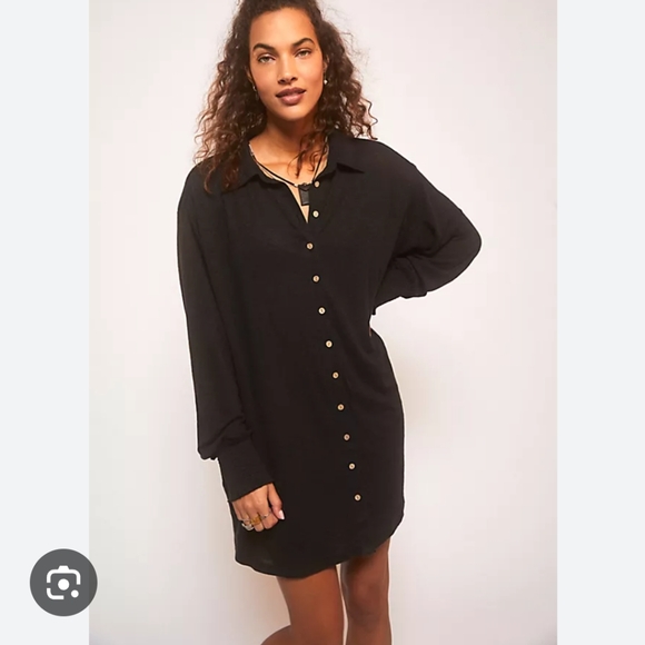 Free People Free Beach Promenade Mini -Midi Dress size Small* - Picture 3 of 5